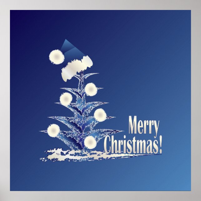 Santa s Christmas tree Poster (Front)