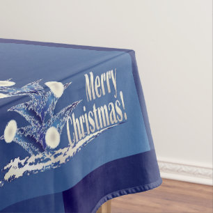 Santa s Christmas tree Tablecloth