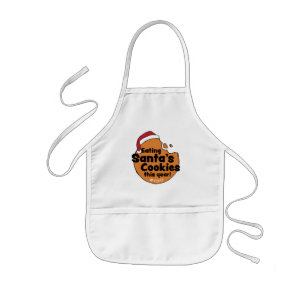 Santa’s Cookies Yolo Hashtag Christmas Cookie Kids' Apron
