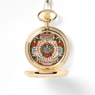 Santa’s Countdown to Christmas Clock Watch