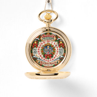 Santa’s Countdown to Christmas Clock Watch