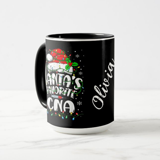 Santa’s Favorite CNA Mug (Front Left)