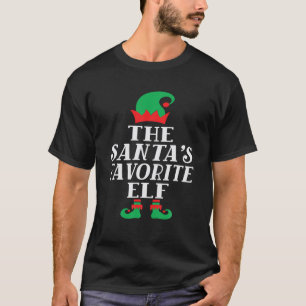 Santa s Favorite Elf Family Matching Group Christm T-Shirt