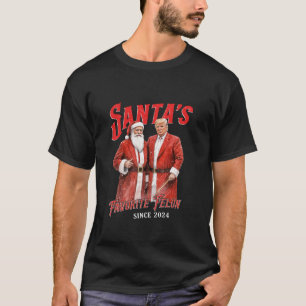 Santa s Favorite Felon Since 2024 Christmas Funny T-Shirt