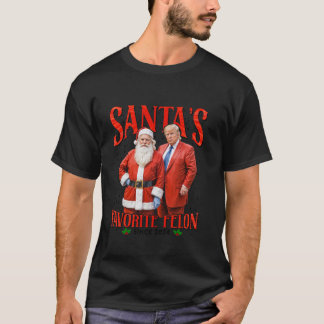 Santa s Favorite Felon Since 2024 Christmas Xmas F T-Shirt