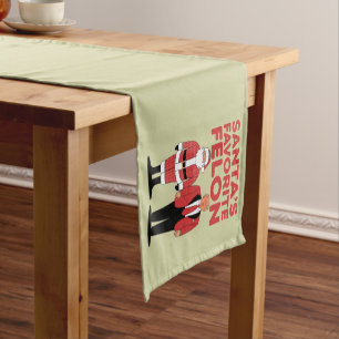 Santa’s Favorite Felon Trump Christmas Republican  Short Table Runner