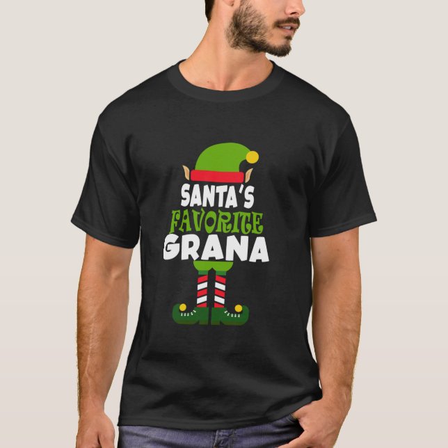 Santa s Favorite Grana Funny Christmas Vacation Gi T-Shirt (Front)