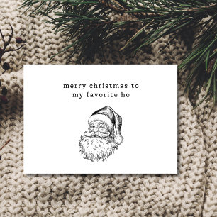 Santa’s Favorite Ho Funny Holiday Card 