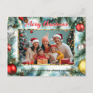 Santa’s Favorite Photo Frame Holiday Postcard