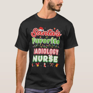 Santa s Favorite Radiology Nurse Christmas Santa H T-Shirt