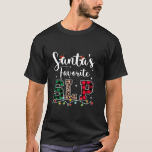 Santa s Favorite SLP Speech language pathologists  T-Shirt