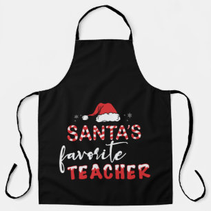Santa’s Favorite Teacher – Cute Christmas Apron