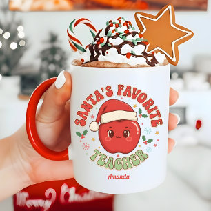 Santa’s Favorite Teacher Funny Christmas Gift Mug