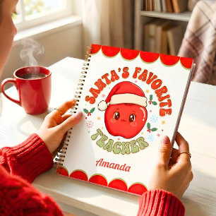 Santa’s Favorite Teacher Funny Christmas Journal