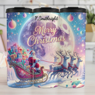 Santa’s Galactic Gift Ride Thermal Tumbler