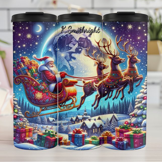 Santa’s Interstellar Eve Ride Thermal Tumbler (Creator Uploaded)