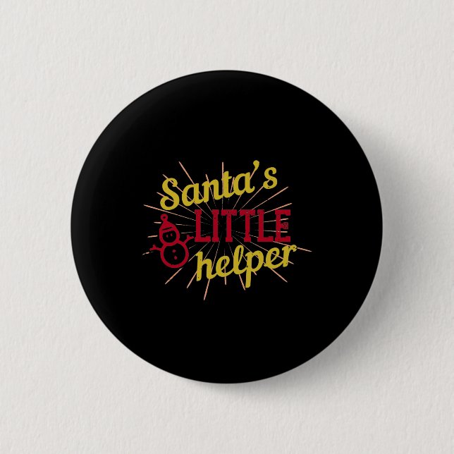 Santa’s Little Helper Button (Front)