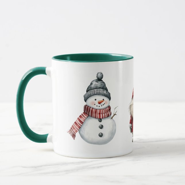 Santa’s Little Helper Christmas Holiday Design Mug (Left)