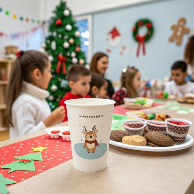 Santa’s Little Helper Paper Cups (Creator Uploaded)