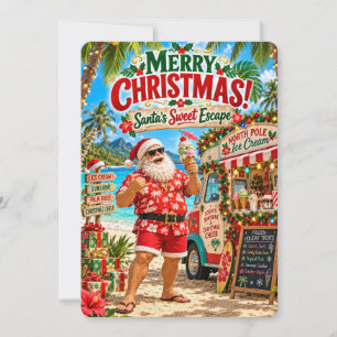 Santa’s Merry Adventures Santa’s Sweet Escape Holiday Card