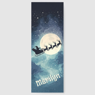 Santa’s Midnight Flight - Personalized  Bookmarks