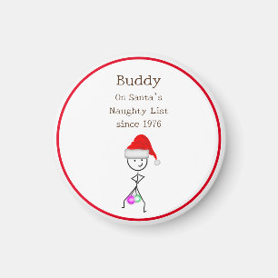 Santa’s Naughty List Magnet