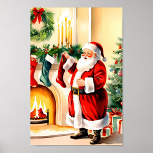 Santa’s Night Before Christmas Classic Print