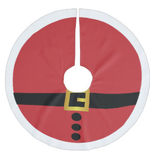 Santa’s Red & Buckled Tree Skirt