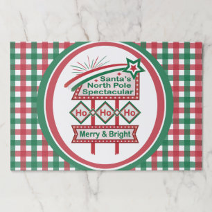 Santa’s Retro Marquee – Ho Ho Ho Merry & Bright Paper Pad
