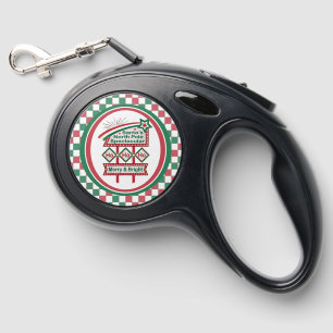 Santa’s Retro Marquee – Ho Ho Ho Merry & Bright Retractable Pet Leash