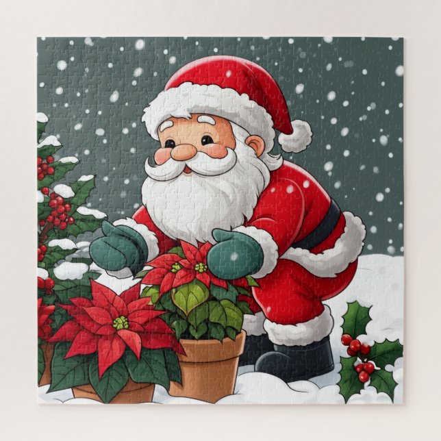 Santa’s Secret Winter Garden Jigsaw Puzzle (Vertical)