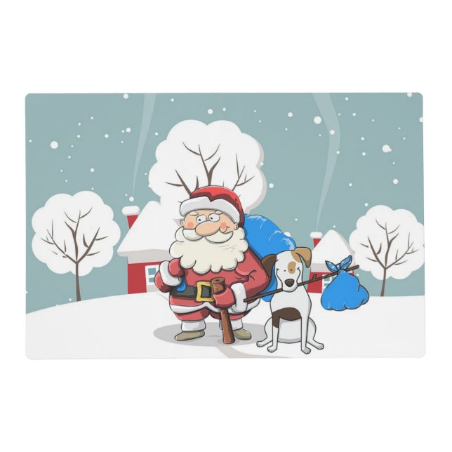 Santa’s Snowy Stroll Placemat (Front)