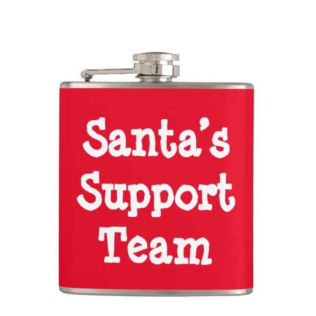 Santa’s Support Team Flask (Front)