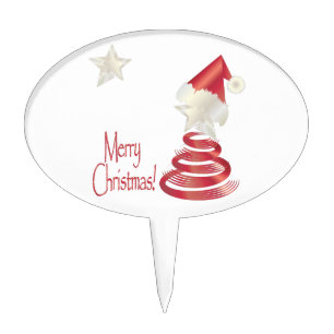 Santa s Tree Cake Topper