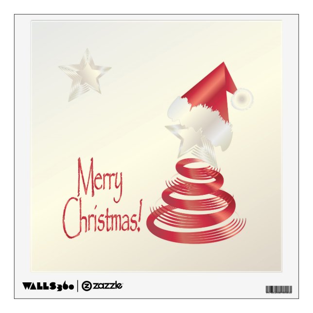 Santa s Tree Wall Decal (Front)