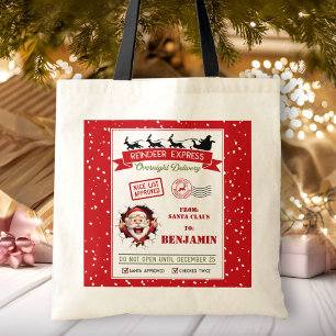 Santa Sack Christmas Custom Name Gift Bag