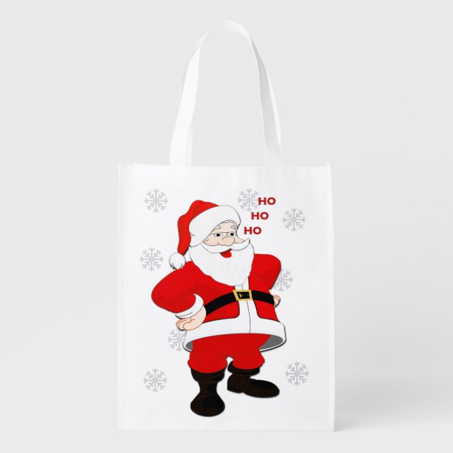 Santa Sack Grocery Bag (Front)