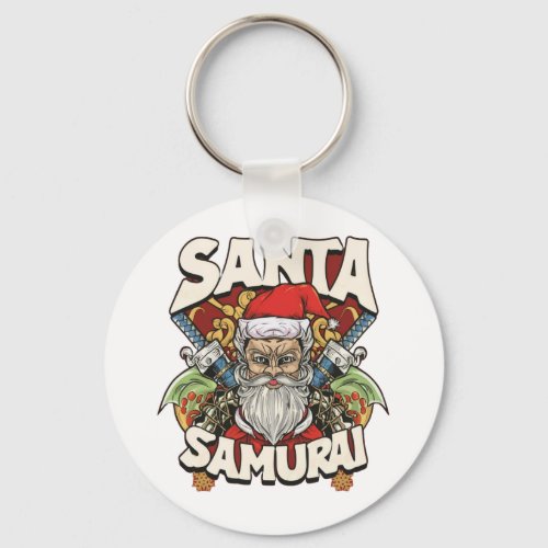 Santa Samurai Keychain