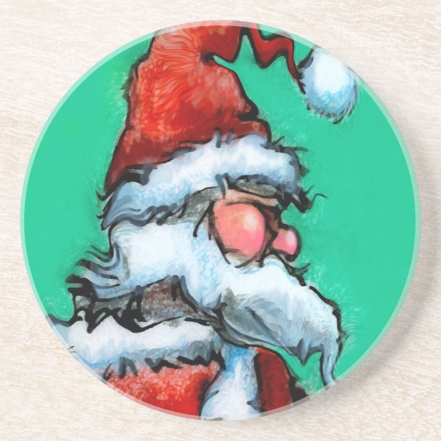 Santa Sandstone Coaster (Front)