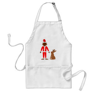 Santa Sasquatch and Jackalope Christmas Adult Apron