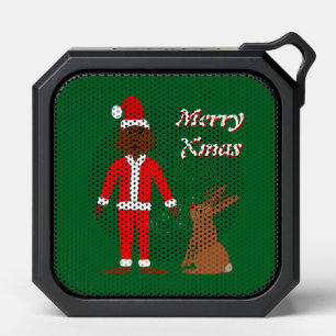 Santa Sasquatch and Jackalope Christmas Custom Bluetooth Speaker