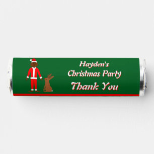 Santa Sasquatch and Jackalope Christmas Custom Breath Savers® Mints