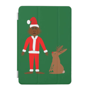 Santa Sasquatch and Jackalope Christmas iPad Mini Cover