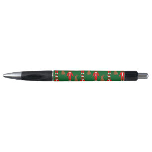Santa Sasquatch and Jackalope Christmas Patterned Pen