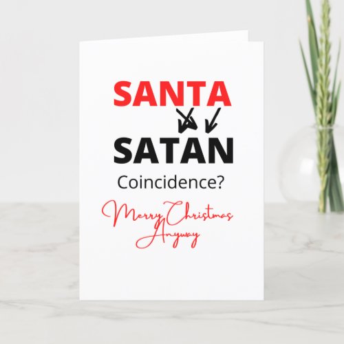 Santa Satan Holiday Card
