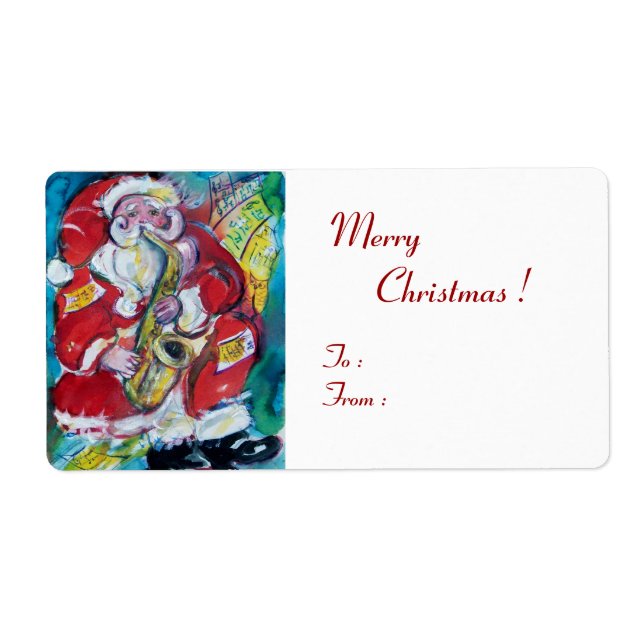 SANTA & SAX, MUSICAL CHRISTMAS PARTY White Label (Front)