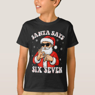 Santa Says 6 7 Six Seven Meme Baseball Number 67 G T-Shirt