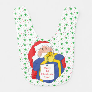 Santa Says Baby Bib