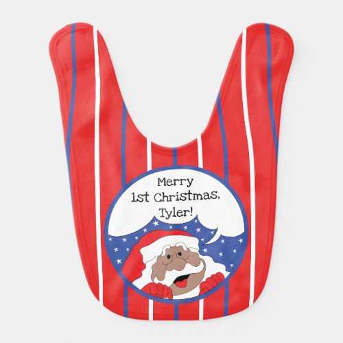 Santa Says Baby Bib