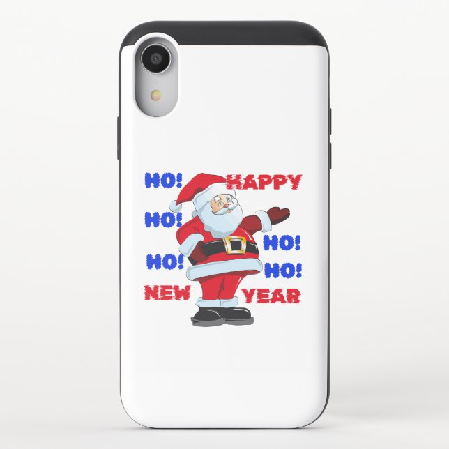 SANTA SAYS; HAPPY NEW YEAR. HO! HO! HO! UNCOMMON iPhone CASE (Back)
